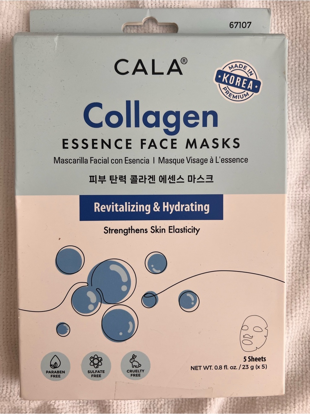 Cala Collagen Essence Face Masks — 5 pack
